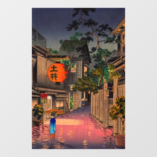 Tsuchiya Koitsu - Evening in Ushigome Raamsticker (Vel)