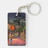 Tsuchiya Koitsu - Evening in Ushigome Sleutelhanger (achterkant)