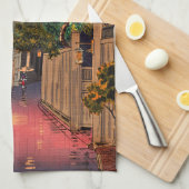 Tsuchiya Koitsu - Evening in Ushigome Theedoek (Quarter Fold)