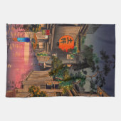 Tsuchiya Koitsu - Evening in Ushigome Theedoek (Horizontaal)