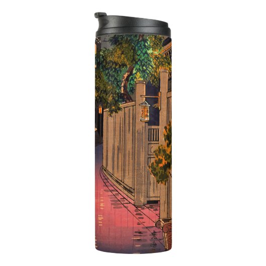 Tsuchiya Koitsu - Evening in Ushigome Thermosbeker (Geroteerd rechts)