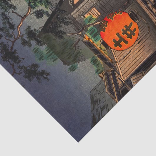 Tsuchiya Koitsu - Evening in Ushigome Tissuepapier (Detail)