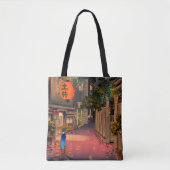 Tsuchiya Koitsu - Evening in Ushigome Tote Bag (Voorkant)