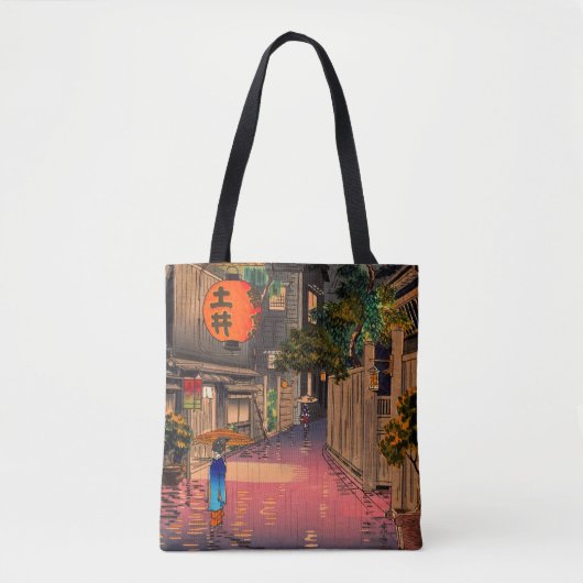 Tsuchiya Koitsu - Evening in Ushigome Tote Bag (Voorkant)