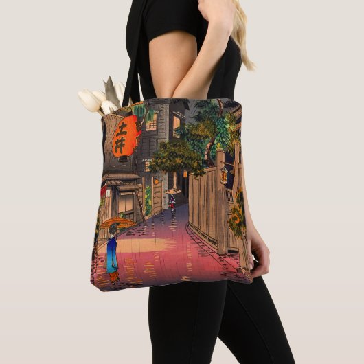 Tsuchiya Koitsu - Evening in Ushigome Tote Bag (Dichtbij)