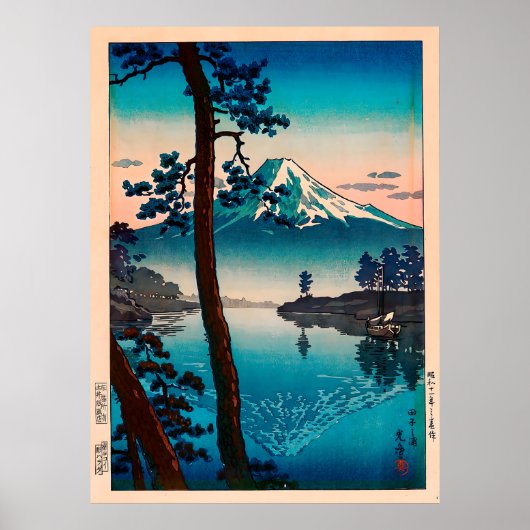 Tsuchiya Koitsu – Fuji vanaf Tago-baai Poster (Voorkant)