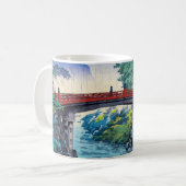 Tsuchiya Koitsu - Heilige brug bij Nikko Koffiemok (Voorkant links)