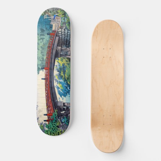 Tsuchiya Koitsu - Heilige brug bij Nikko Persoonlijk Skateboard (Voorkant)