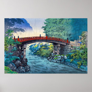 Tsuchiya Koitsu - Heilige brug bij Nikko Poster