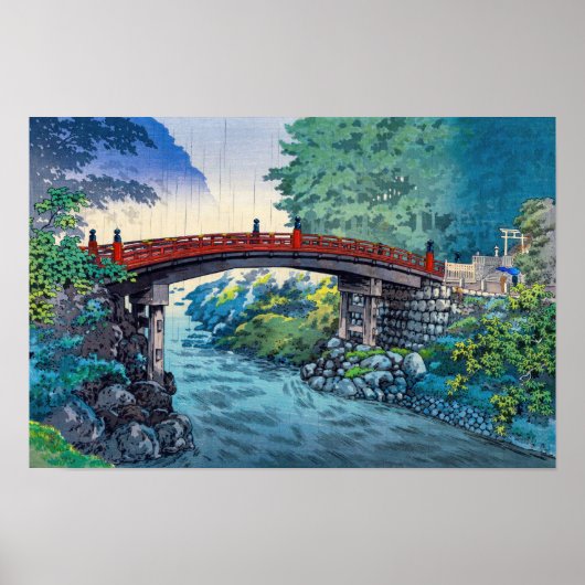 Tsuchiya Koitsu - Heilige brug bij Nikko Poster (Voorkant)