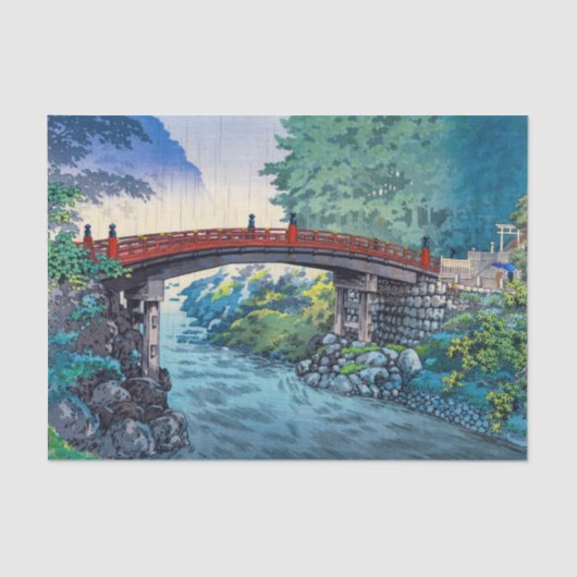 Tsuchiya Koitsu - Heilige brug bij Nikko Tissuepapier (Voorkant)