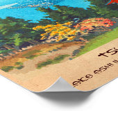 Tsuchiya Koitsu Lake Ashi in de Hakone Hills Poster (Hoek)