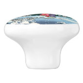 Tsuchiya Koitsu - Lente sneeuw bij Maruyama Keramische Knop (Zijkant)