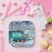 Tsuchiya Koitsu - Lente sneeuw bij Maruyama Papieren Bordje (Feest)