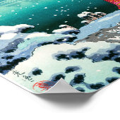 Tsuchiya Koitsu - Lente sneeuw bij Maruyama Poster (Hoek)