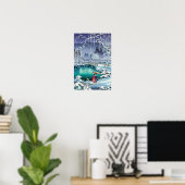 Tsuchiya Koitsu - Lente sneeuw bij Maruyama Poster (Thuiskantoor)