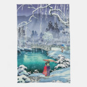 Tsuchiya Koitsu - Lente sneeuw bij Maruyama Theedoek (Verticaal)