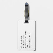 Tsuchiya Koitsu - Lentewneeuw op Maruyama Bagagelabel (Achterkant verticaal)