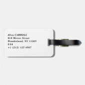 Tsuchiya Koitsu - Lentewneeuw op Maruyama Bagagelabel (Achterkant horizontaal)