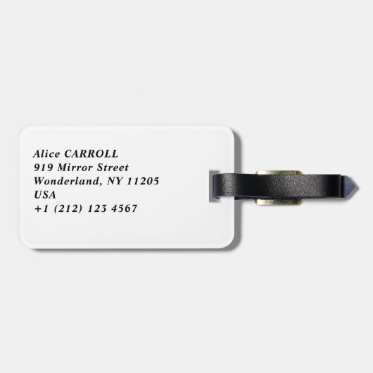 Tsuchiya Koitsu - Lentewneeuw op Maruyama Bagagelabel (Achterkant horizontaal)