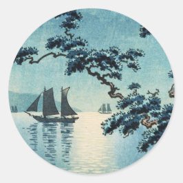 Tsuchiya Koitsu Maiko Zee Shore shin hanga Ronde Sticker