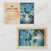 Tsuchiya Koitsu Maiko Zee Shore shin hanga Visitekaartje (Voorkant / Achterkant)