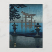 Tsuchiya Koitsu - Miyajima in de regen Briefkaart (Voorkant)