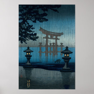 Tsuchiya Koitsu - Miyajima in de regen Poster