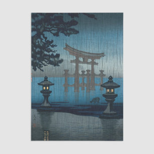 Tsuchiya Koitsu - Miyajima in de regen Tissuepapier