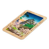 Tsuchiya Koitsu Nagoya Castle shin hanga Magneet (Linkerzijde)