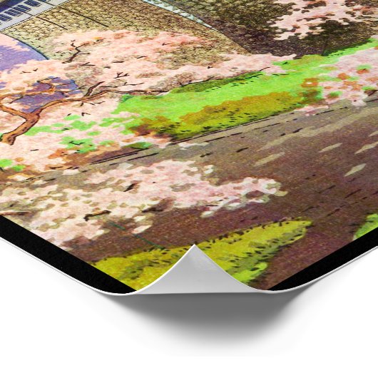 Tsuchiya Koitsu Nagoya Castle shin hanga Poster (Hoek)