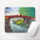 Tsuchiya Koitsu Nikko Sacred Bridge Japanese scene Muismat (Met muis)