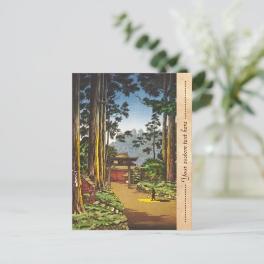 Tsuchiya Koitsu schetsen van beroemde plaatsen in  Briefkaart (Staand voorkant)