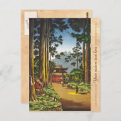 Tsuchiya Koitsu schetsen van beroemde plaatsen in Briefkaart (Voorkant / Achterkant)