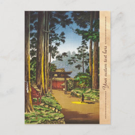 Tsuchiya Koitsu schetsen van beroemde plaatsen in  Briefkaart