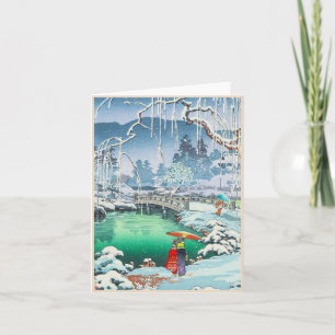 Tsuchiya Koitsu schetsen van beroemde plaatsen in Kaart