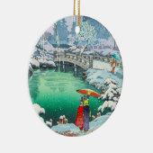 Tsuchiya Koitsu schetsen van beroemde plaatsen in  Keramisch Ornament (Rechts)