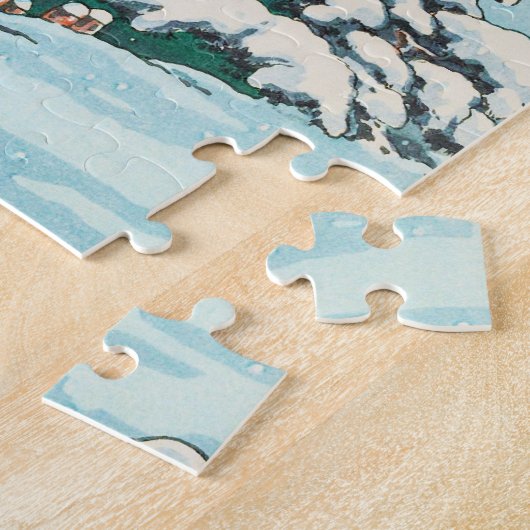 Tsuchiya Koitsu schetsen van beroemde plaatsen in  Legpuzzel (Zijkant)