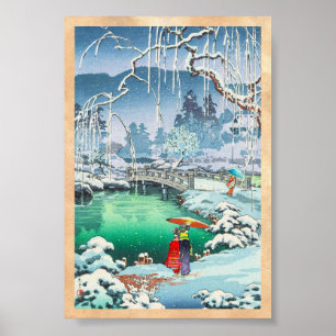 Tsuchiya Koitsu schetsen van beroemde plaatsen in  Poster