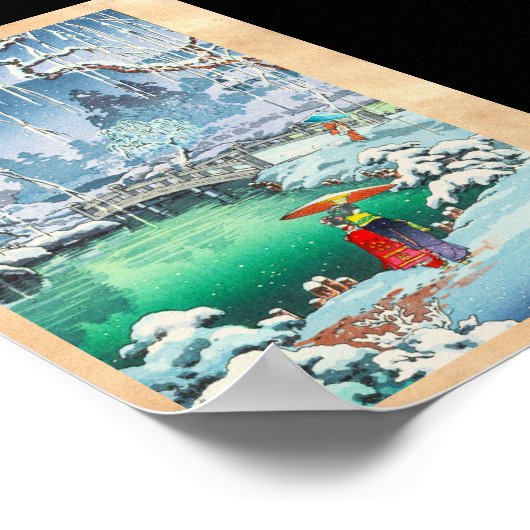 Tsuchiya Koitsu schetsen van beroemde plaatsen in  Poster (Hoek)