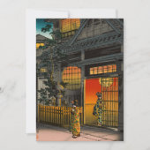 Tsuchiya Koitsu - Side Street Araki in Yotsuya Bedankkaart (Voorkant)