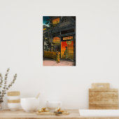 Tsuchiya Koitsu - Side Street Araki in Yotsuya Poster (Keuken)