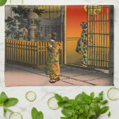 Tsuchiya Koitsu - Side Street Araki in Yotsuya Theedoek (Gevouwen)