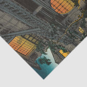 Tsuchiya Koitsu - Side Street Araki in Yotsuya Tissuepapier (Detail)