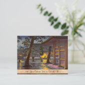 Tsuchiya Koitsu Sketches Takanawa Sengakuji Temple Briefkaart (Staand voorkant)