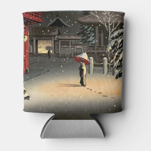 Tsuchiya Koitsu - Sneeuw bij Nezu-schrijn Blikjeskoeler (Voorkant)