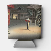 Tsuchiya Koitsu - Sneeuw bij Nezu-schrijn Blikjeskoeler (Achterkant)