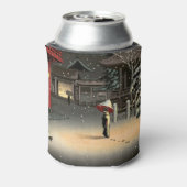 Tsuchiya Koitsu - Sneeuw bij Nezu-schrijn Blikjeskoeler (Blikje Achterkant)