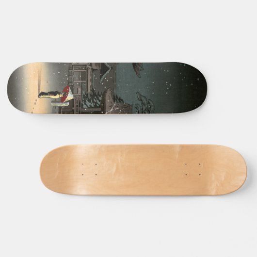 Tsuchiya Koitsu - Sneeuw bij Nezu-schrijn Persoonlijk Skateboard (Horizontaal)