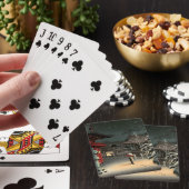 Tsuchiya Koitsu - Sneeuw bij Nezu Schrijn Pokerkaarten (Insitu)